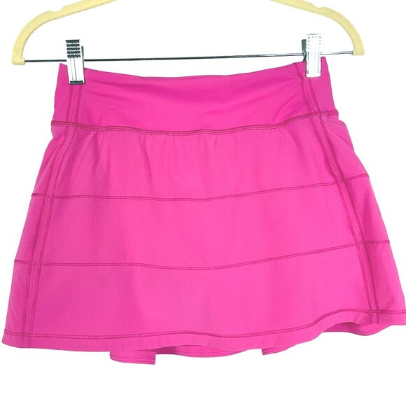 Lululemon Pace Rival Mid-Rise Skirt, Long, Sonic Pink, LW8AADT, size 2 - Picture 3 of 16